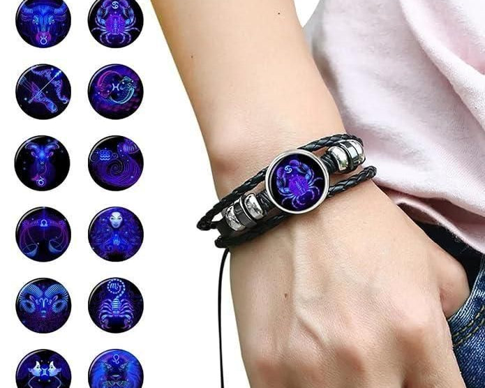 Guardian Bracelet Black Leather Bracelet Adjustable